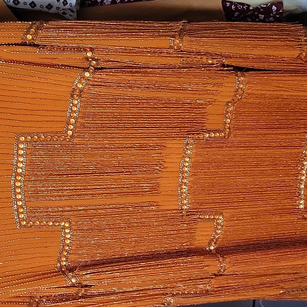 Orange Fringe Dress - Picture 5 of 7